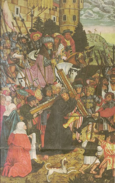 十字架を運ぶ 作： workshop of Lucas Cranach the Elder